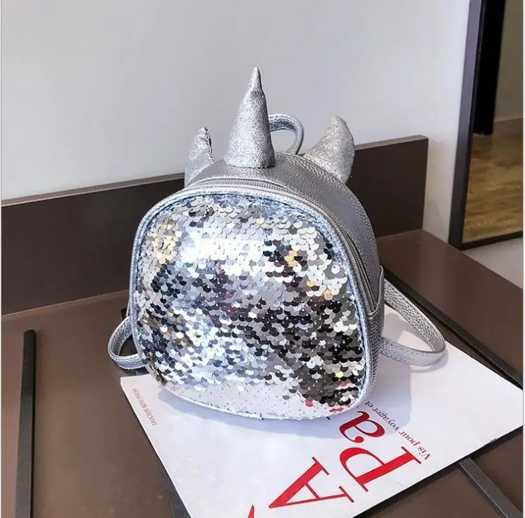 Модный рюкзак с единорогом женский кожаный дорожная школьная сумка для девочек