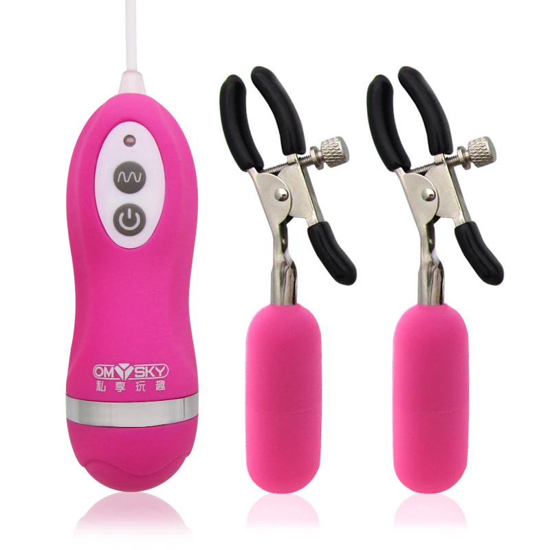 Зажим для груди вибрирующее яйцо Женский флирт водонепроницаемый массажер