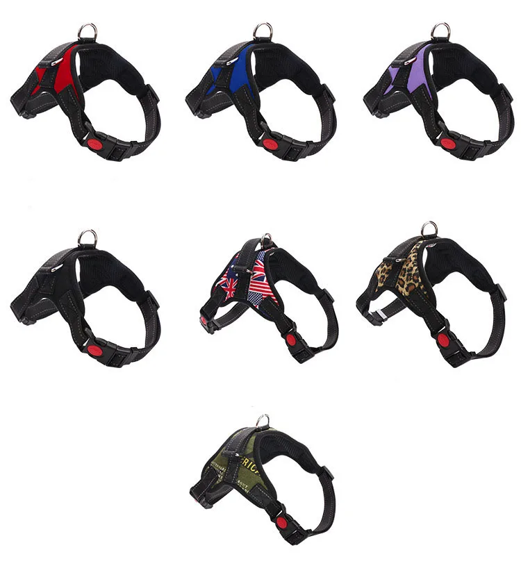 K9 нейлоновый поводок для собак жилетка без тяги больших регулируемый ошейник