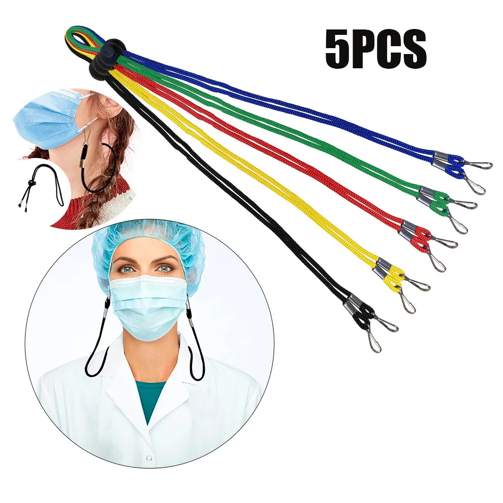 5 шт. Регулируемый лицевой ремешок удобная маска веревка для отдыха держатель