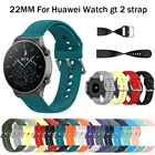 Ремешок силиконовый для смарт-часов Huawei watch gt 2e  GT1  GT2 46 мм, сменный Браслет для Huawei Watch GT2 pro, 22 мм