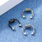 Поддельные Пирсинг нос кольцо сплав нос пирсинг кольцо перегородка кольца для женщин ювелирные изделия для тела подарки модные магнитные поддельные пирсинг
