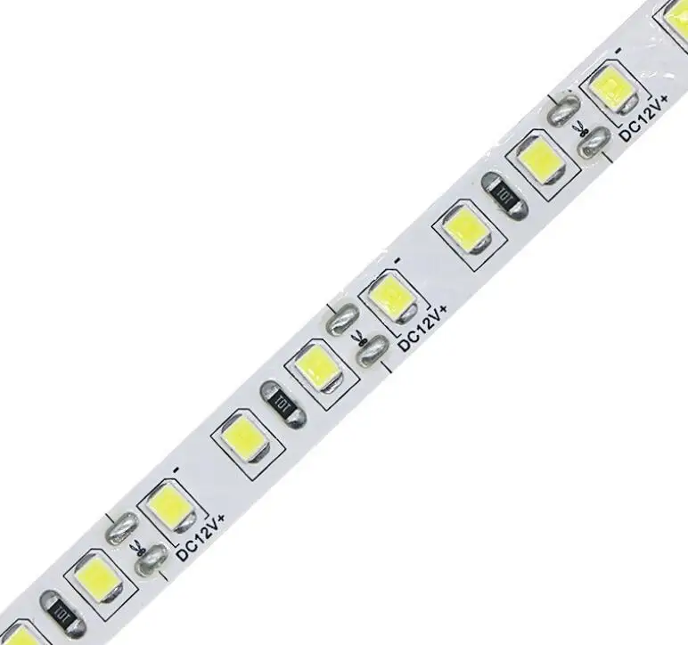 

5 м/рулон 2835 SMD 120 светодиодов/м 12 В постоянного тока Светодиодная гибкая лента; 8 мм Печатная плата; Белая печатная плата; Не водонепроницаема...