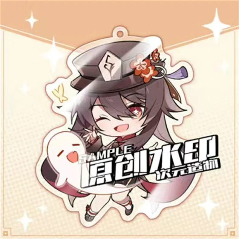 Брелок для ключей с героями мультфильмов игровой аксессуар Genshin Impact моракс кейя