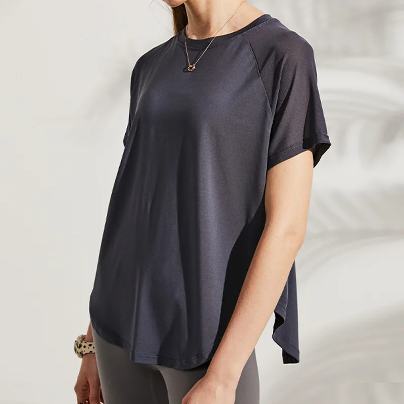 Пикантный спортивный топ на спине Женская свободная тонкая накидка для бега и