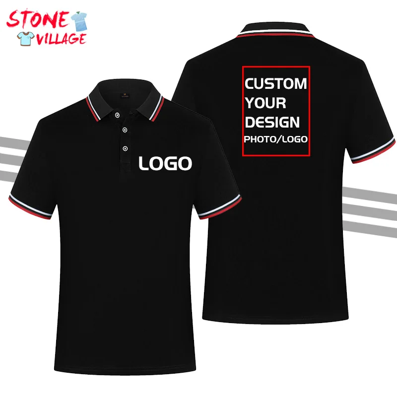 

High-end Customized Polo Shirt Casual Work Clothes Short-sleeve Team Uniform Adult Men's Quality Quick-drying Shirt Design Logo