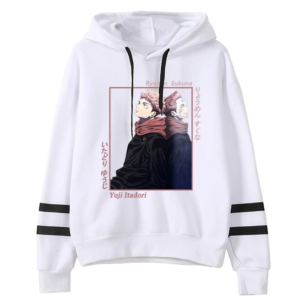 

Hot Japanese Anime Jujutsu Kaisen Print Hoodies Sweatshirt Cool Men Casual Streetwear Winter Unisex Sweatshirts Male