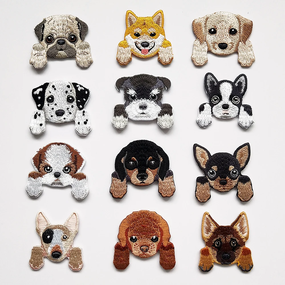 1 шт. милые маленькие нашивки для чихуахуа Сиба-собаки аппликация утюга детской