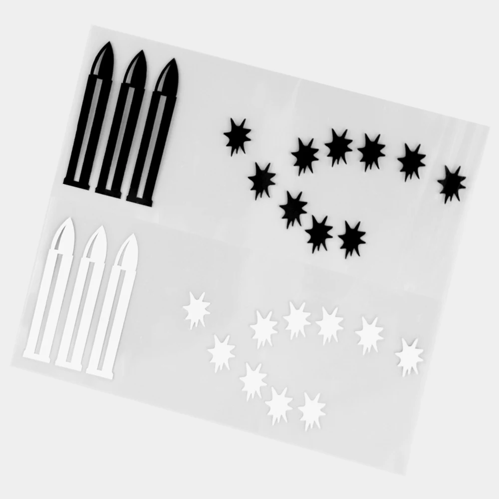 YJZT 5 9 × 15 см креативная Веселая Автомобильная наклейка-пуля Виниловая наклейка на