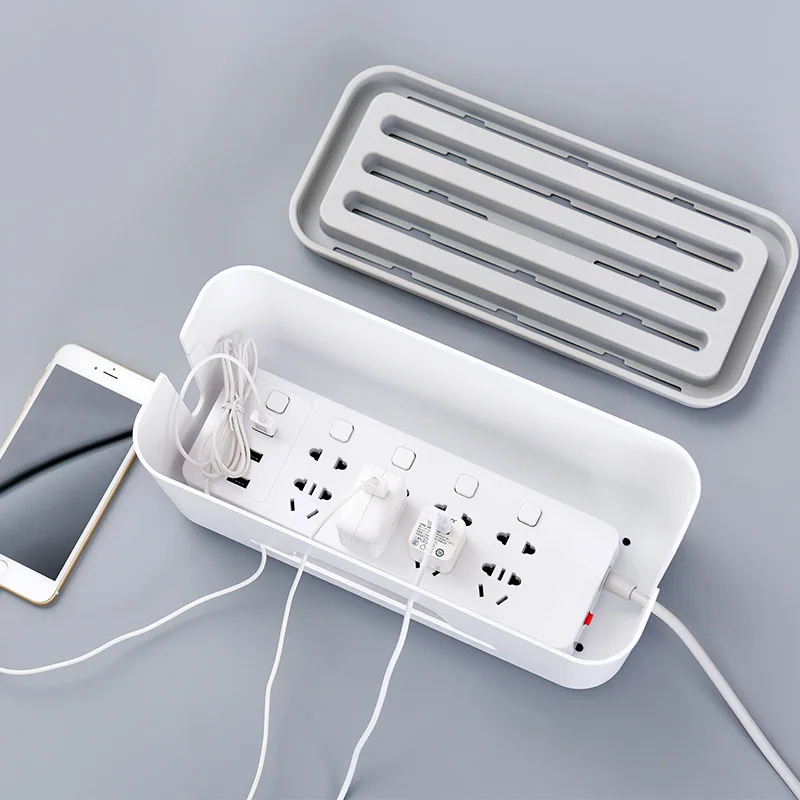 Многофункциональный шнур питания полосы кабельный ящик пластиковый настольный