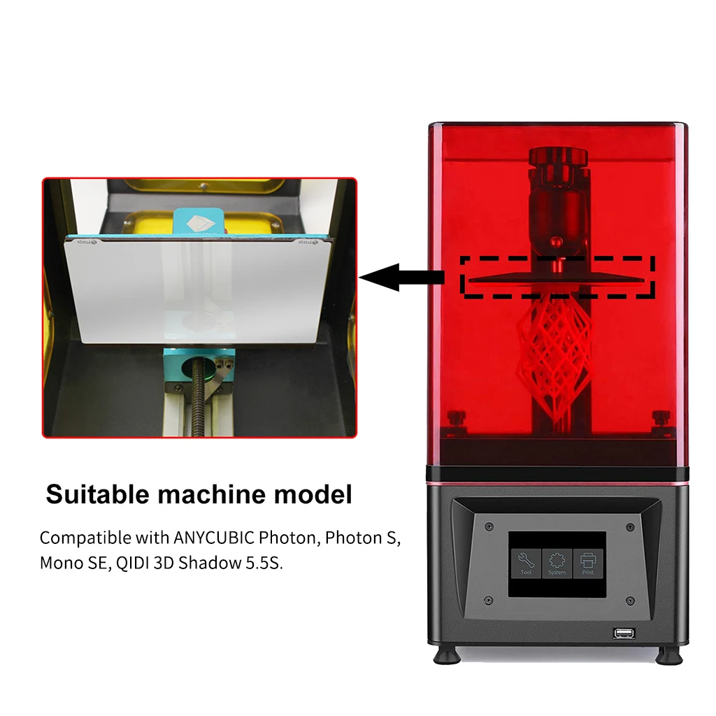 Пластина для 3D принтера из смолы гибкая пружинная стальная пластина детали
