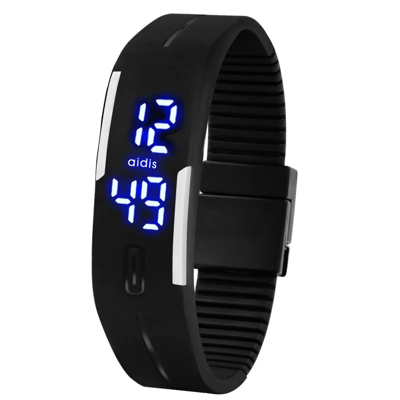 

Addies Fashion Student Bracelet & Watch Children Boys and Girls Fashion Sports Couple Jelly LED Electronic Watch