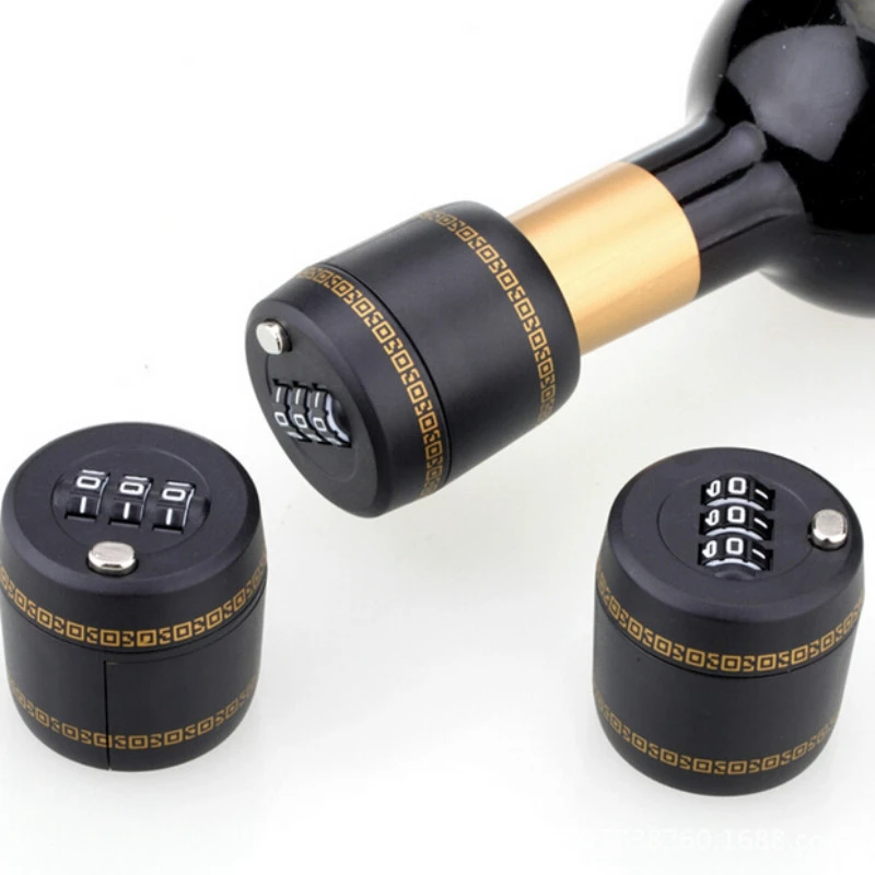 

Plastic Bottle Password Lock Combination Lock Wine stopper vacuum plug Fechadura Picks Candados Stopper Preservation