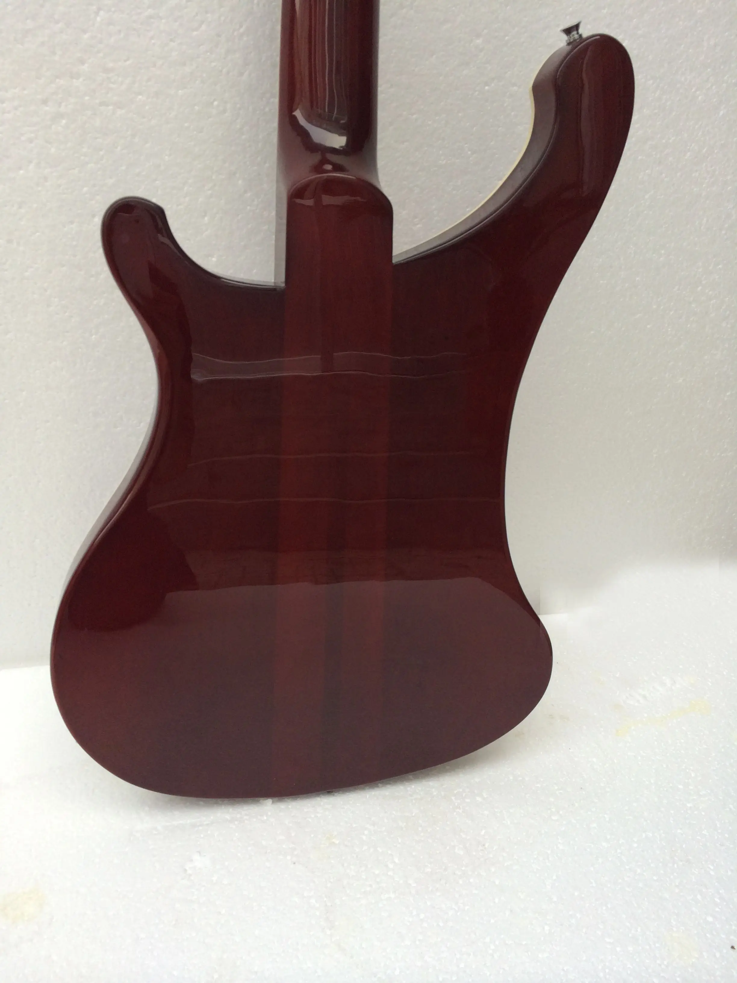 Винно красная бас гитара 4003 через кленовое горлышко Альдер тело/инкрустация акулой булавкой Бесплатная