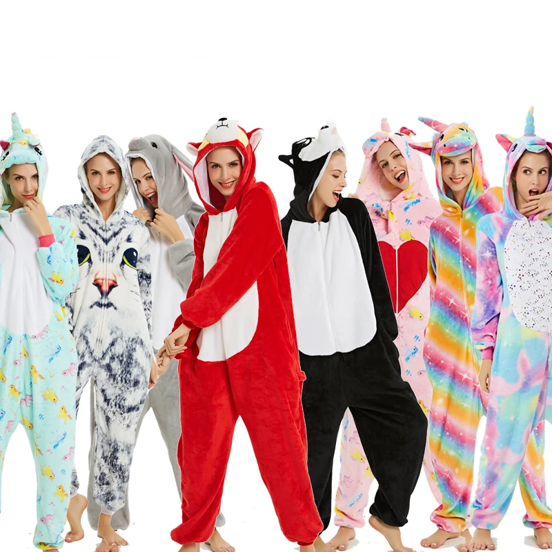 Рождественская одежда для всей семьи папы мамы и ребенка Кигуруми взрослых