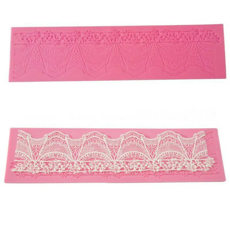 

Lace Silicone Mold Mould Sugar Craft Fondant Mat Cake Decorating Baking Mold