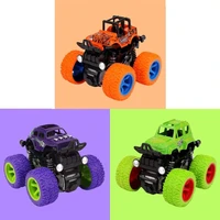 bright color 4wd truck toy 4 wheels truck stunt car children toys car plastic off road play vehicle mountain truck