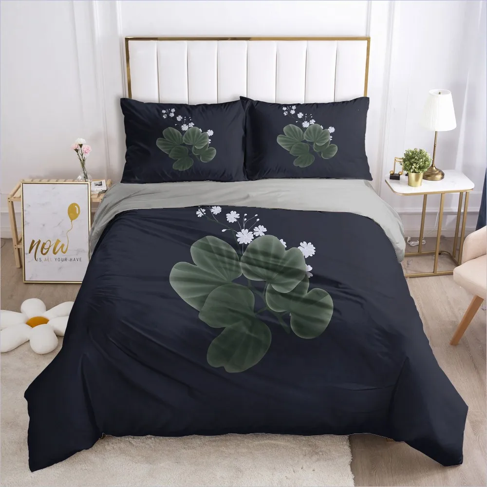 

3D Duvet Cover Set Bedding Sets Comforter Case Pillow Covers Full Double Single King Queen Size Flowers Design Custom Bed