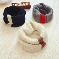 childrens scarves hats autumn and winter boys and girls baby soft color matching warm wool scarf childrens wild collar mz48