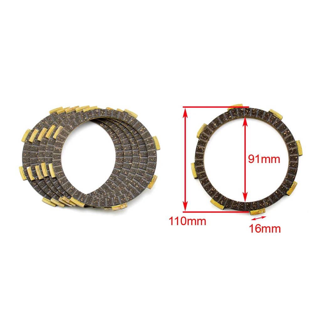 4 колонки диск сцепления 5 шт. фрикционной пластины Набор для HONDA CG125 156FMI ATV125