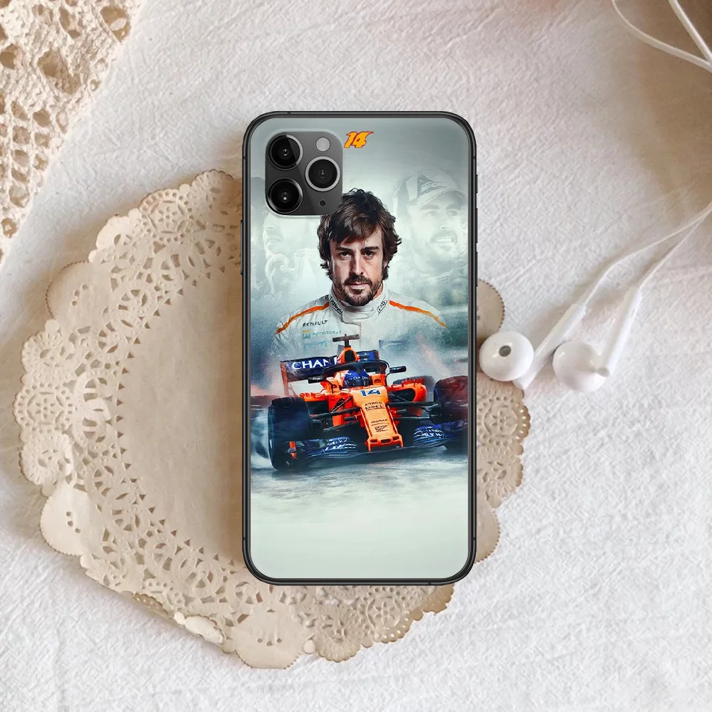 

Fernando Alonso Diaz F1 Phone Case Cover Hull For iphone 5 5s se 2020 6 6s 7 8 12 mini plus X XS XR 11 PRO MAX black Funda