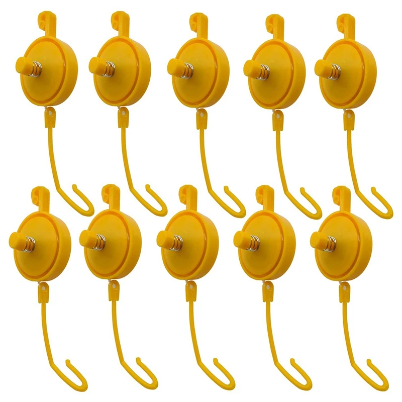 Plant Yoyo Grow Hanger with Stopper, Adjustable Indoor Plant Support Yo Yo (Pack of 10)