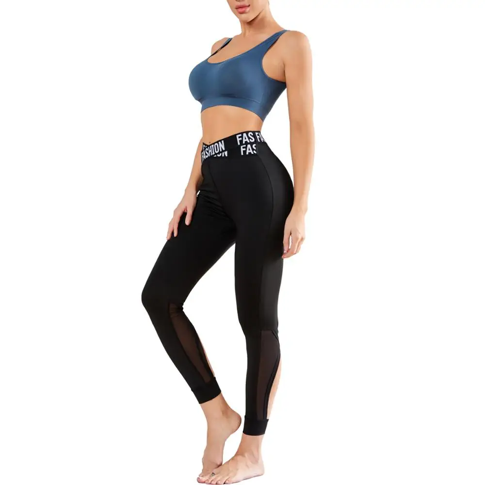 

Fashion waist hollow out design Leggings Women Yoga Pants High Waist Sport Legging Gym Female Workout Running Sport Pants