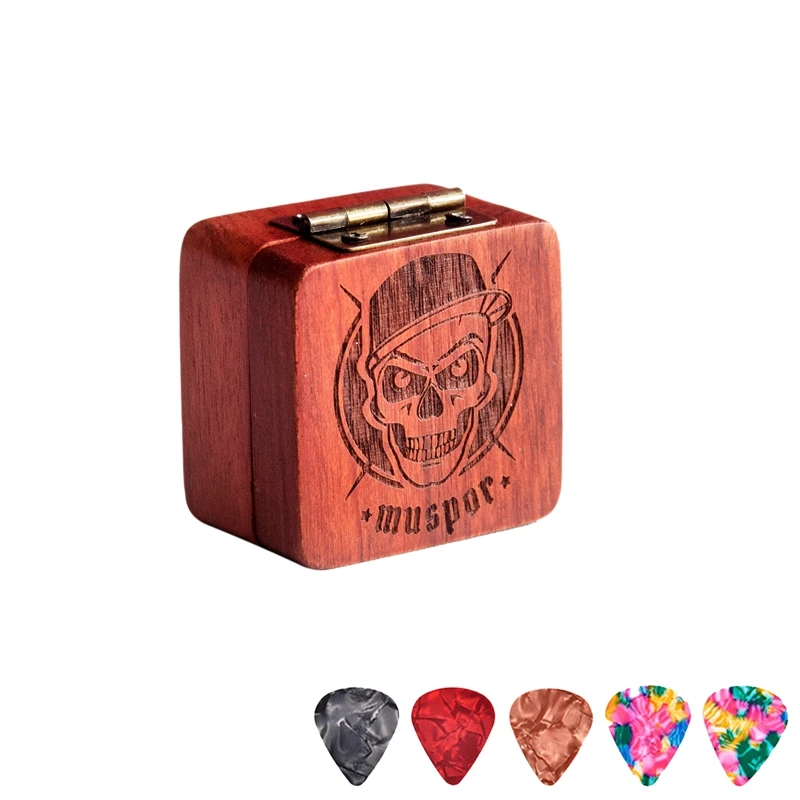 Муспор деревянные палочки коробка для хранения с 5 шт. палисандр укулеле бас