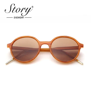 Солнцезащитные очки женские, круглые, в винтажной оправе, в стиле ретро, S86215, 2019