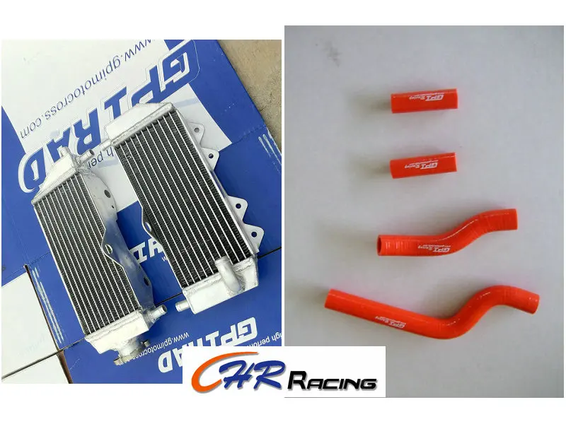 

For 2002 2003 2004 2005 2006 2007 2008 2009 2010 2011 YAMAHA YZ250 YZ 250 Aluminum Radiator & Silicone Hose RED Brand New