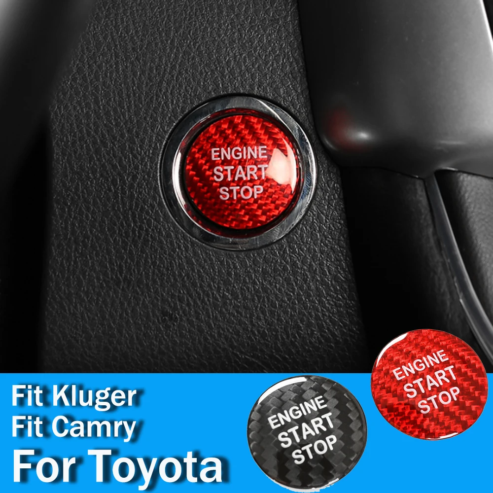 

Выхлопной трубы из углеродного волокна для Toyota Kluger начать Engince остановки чехол Стикеры украшения изменение отделка подходящий Toyota Camry GRX