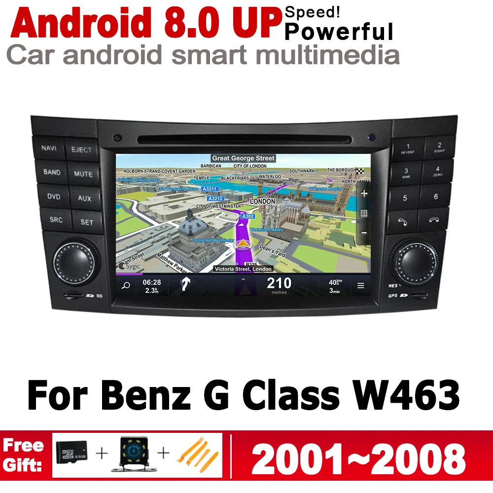 Для Mercedes Benz G Class W463 2001 ~ 2008 NTG Автомобильный мультимедийный плеер Android GPS 2 Din