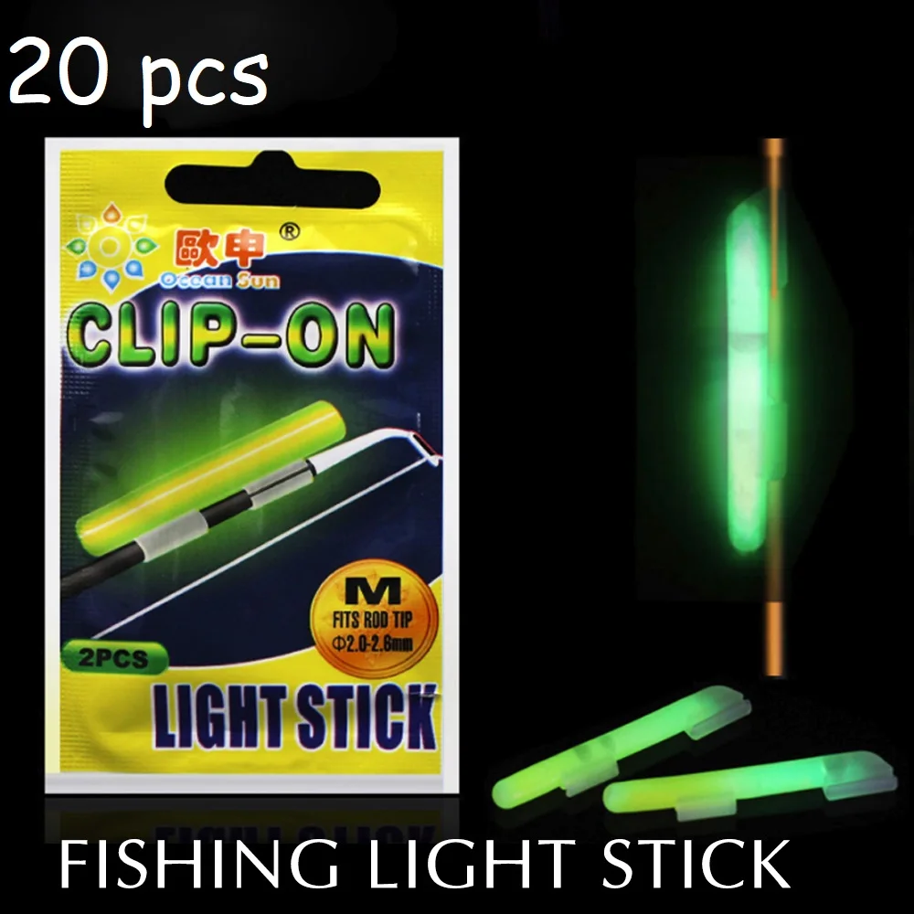 20 шт. пряди для наращивания на Stick Рыбалка Флуоресцентный светильник палка