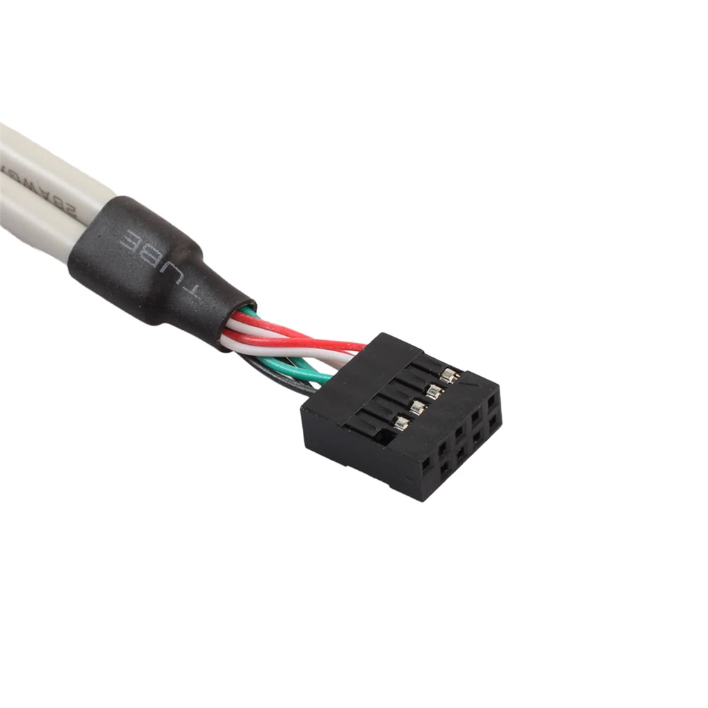 

30cm Dual USB 2.0 A Type Female Jack to Motherboard 9 Pin Header Cable with PCI Bracket Screw Panel