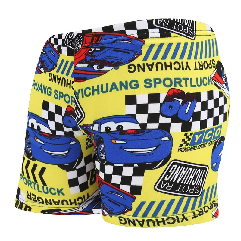 

Qrxiaer Children's swimming trunks baby swimsuits cute cartoon cars shorts underwear for men boys swimming boxers shorts