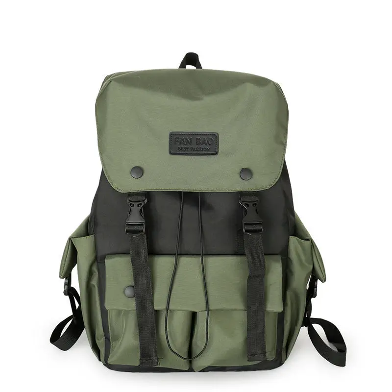 

College High Student School Bags for Teenage Girls Boys Large Capacity Nylon Men Backpack Women Casual