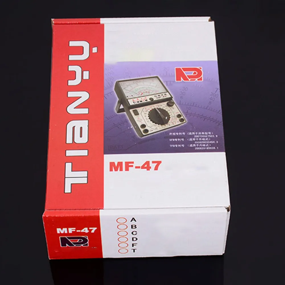

MF47 Multimeter Voltmeter Tester Pointer Multimeter Desktop AC DC Pointer Type Meter Professional Voltmeter Electric Tools