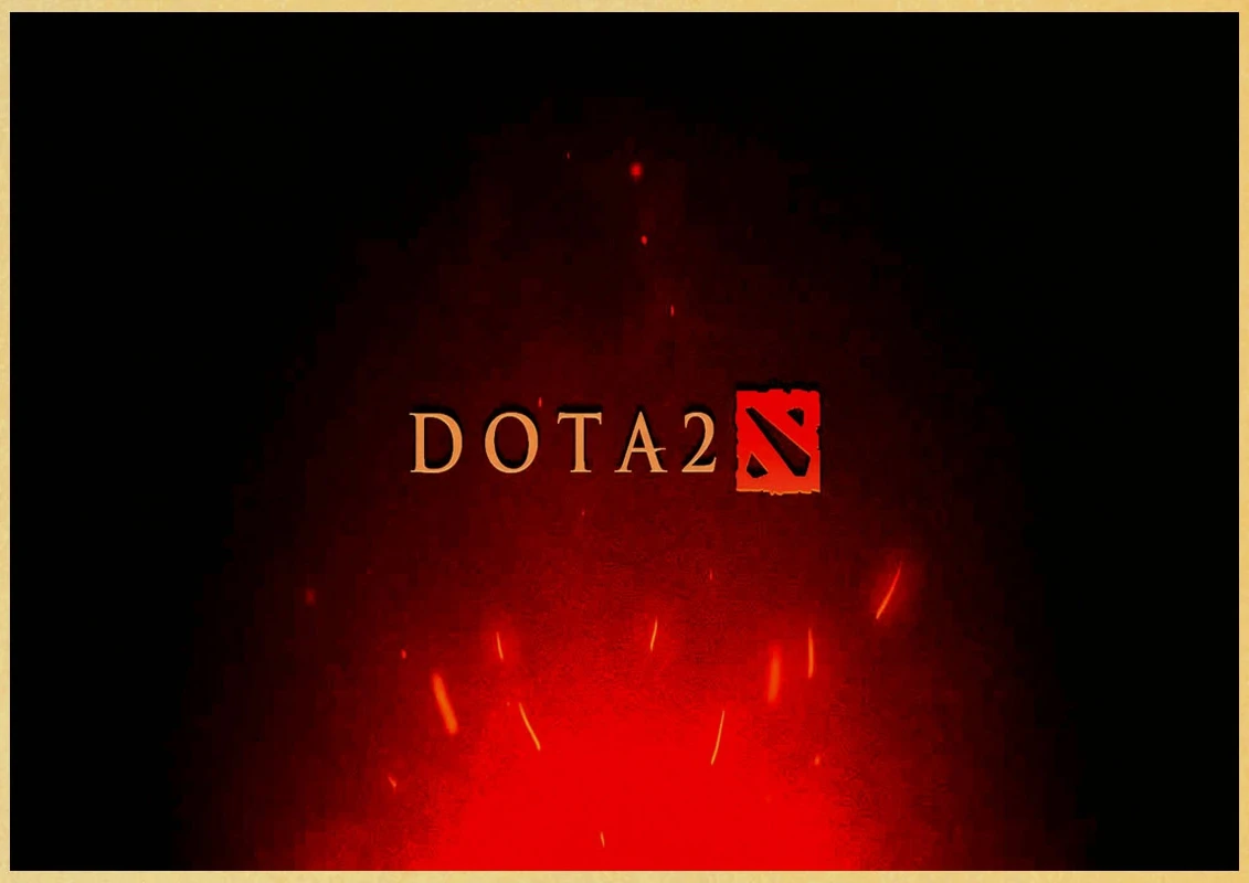 DOTA 2 ретро постер винтажный Настенный декор для домашнего общежития квартиры