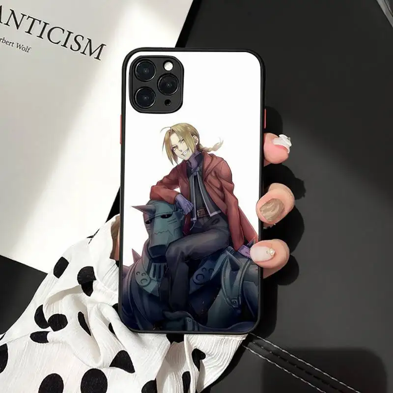 

Fullmetal Alchemist FMA Brotherhood anime Phone Case matte transparent For iphone 7 8 11 12 plus mini x xs xr pro max cover