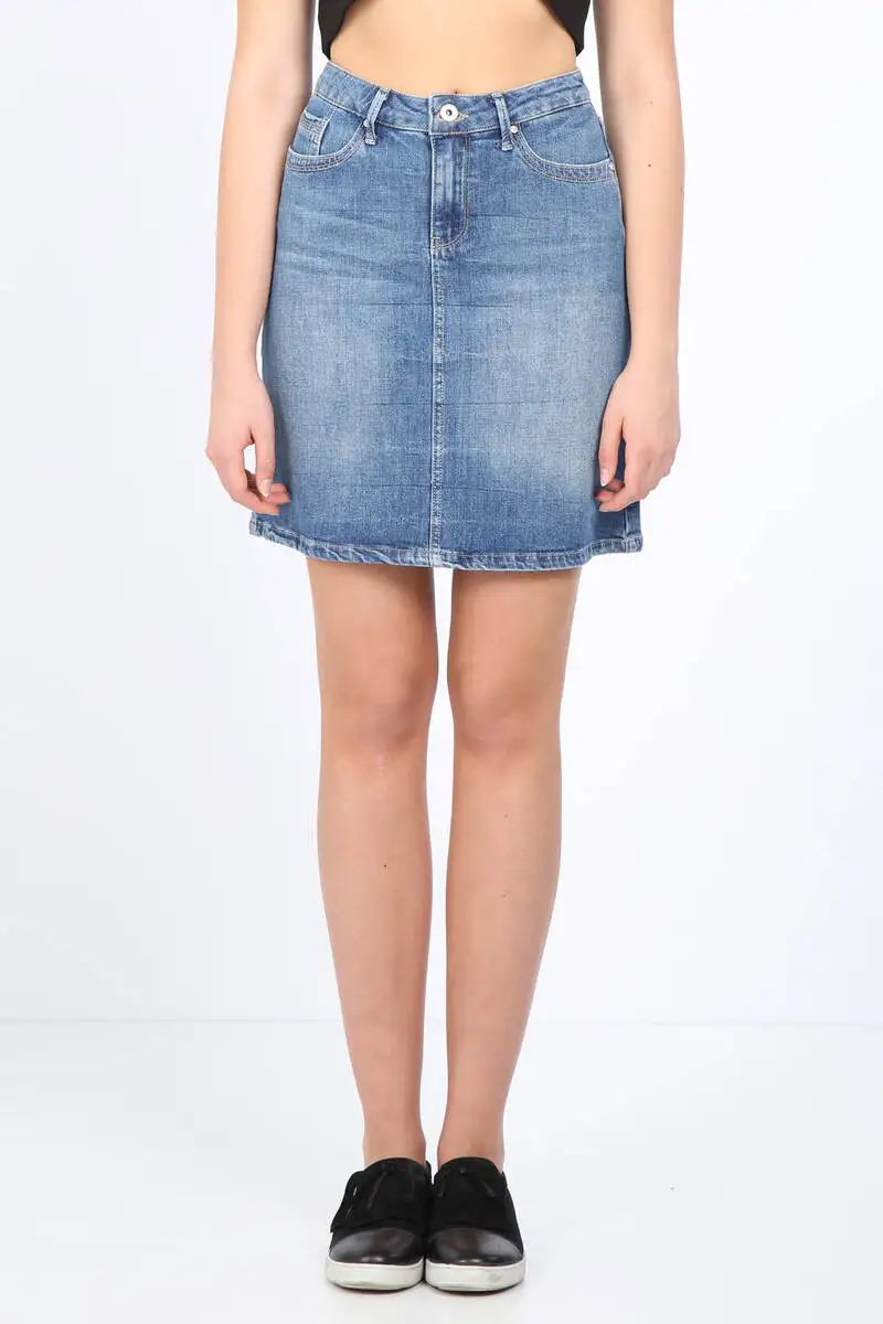 

Women's Slim Fit Jean Skirt Light Blue