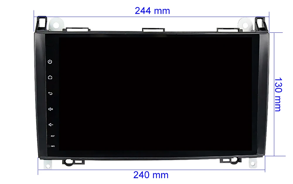DSP чип ips 2din Android 10 gps головное устройство для Mercedes Benz B200 A B класс W169 W245 Viano Vito W639 Sprinter W906 BT Радио