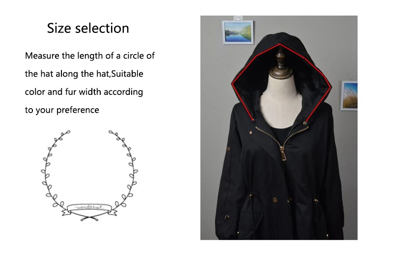 Женский меховой воротник теплый шарф из натурального меха енота модная