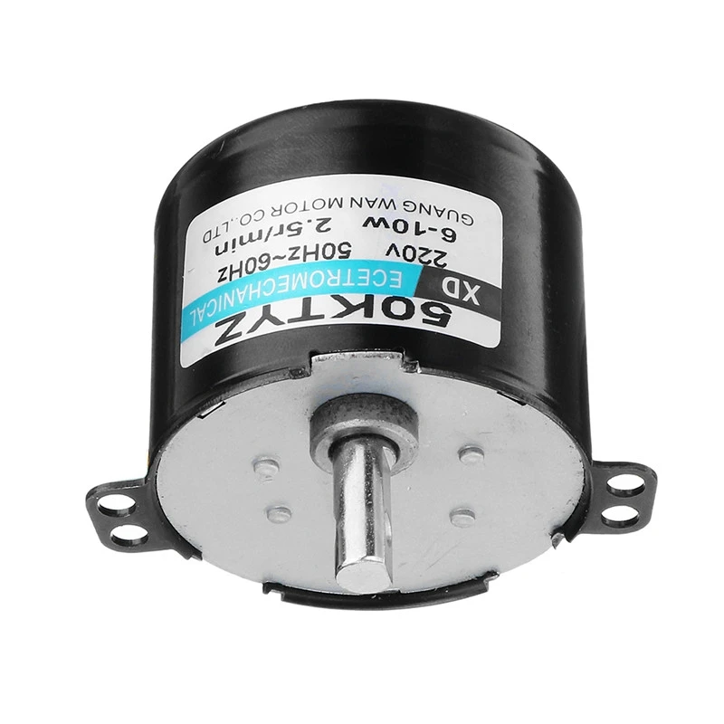 50Ktyz Ac220V 10 Вт 0.5A 2.5R/мин постоянный синхронный двигатель переменного тока редуктор