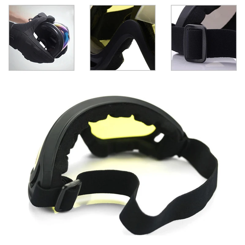 

Super Tenacity Motorcycle Goggles Mask Lens Outdoor Riding Retro Motorcycle Helmet Glasses Vintage Off-Road Eyewear