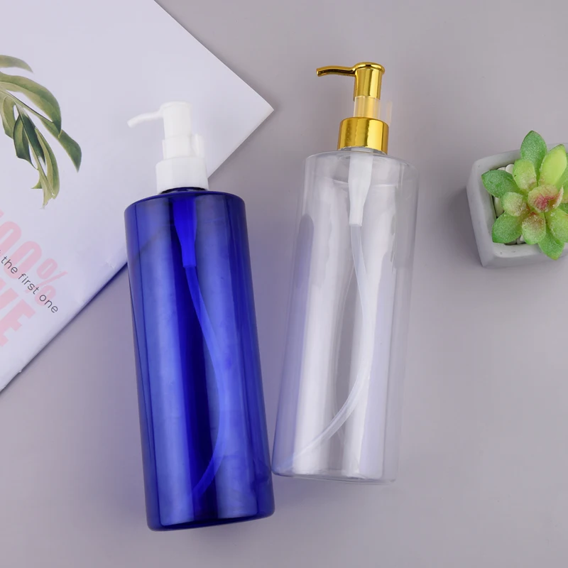5 шт./лот 500 мл красочная пластиковая бутылка для косметики насос масляного