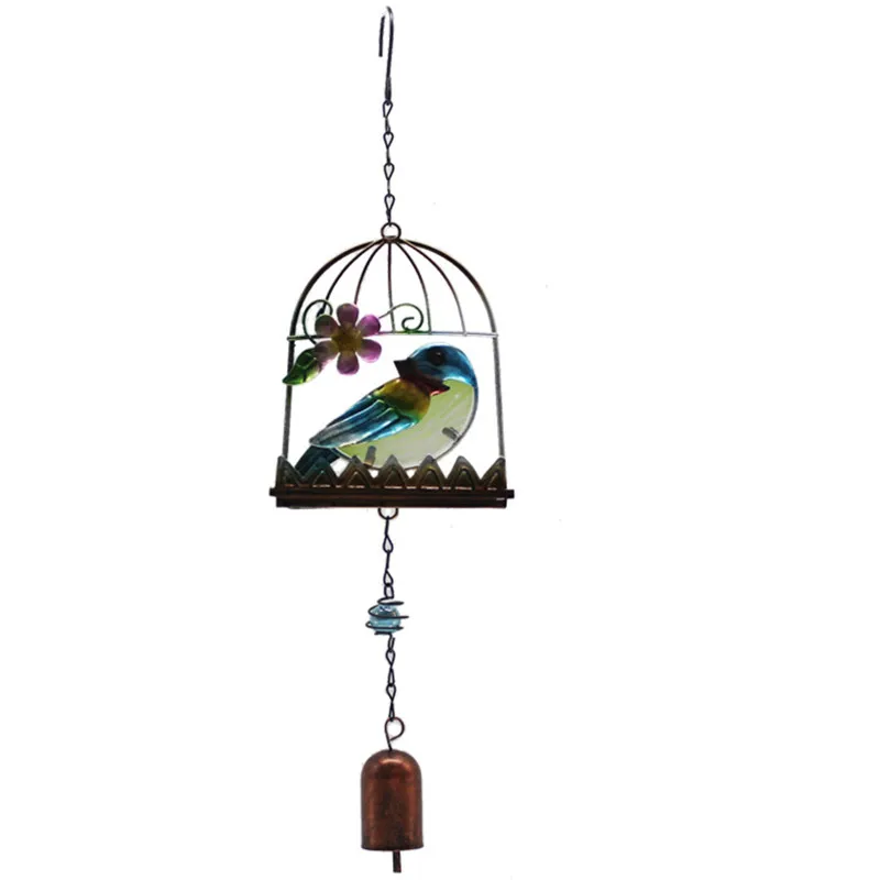 Bird cage blue Для стен, окон, дверей, дома колокольчик украшения ремесла бабочка ветер колокольчик GPD8953-8956 - Цвет: Bird cage blue
