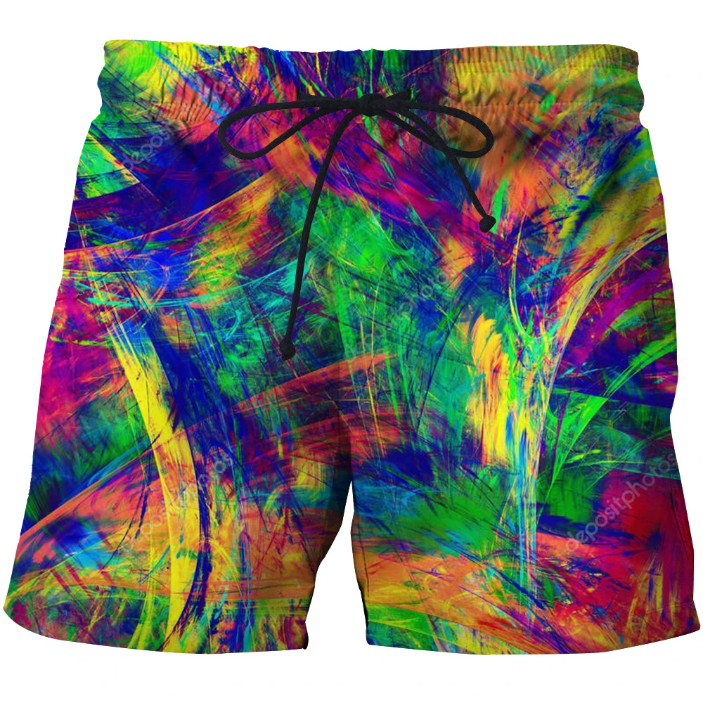 

Men's Graffiti art Graphic Beach Shorts 3D Pattern Beer Board shorts Men/Women vortex Short Pants teenage sports cycling shorts