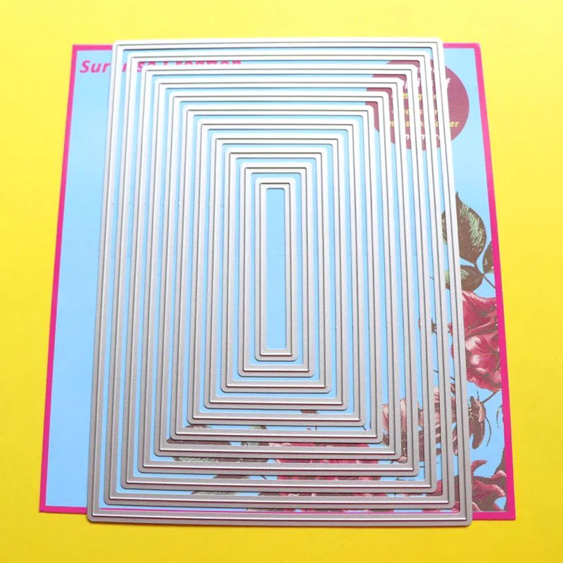 Большие режущие штампы A5 простой прямоугольник скрапбукинг оформление открыток