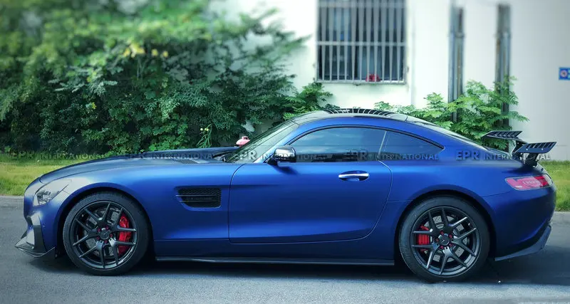 Карбоновая боковая юбка для AMG GT Ren стиль карбоновая боковая юбка комплект для удлинения тела тюнинг для AMG GT гоночная часть