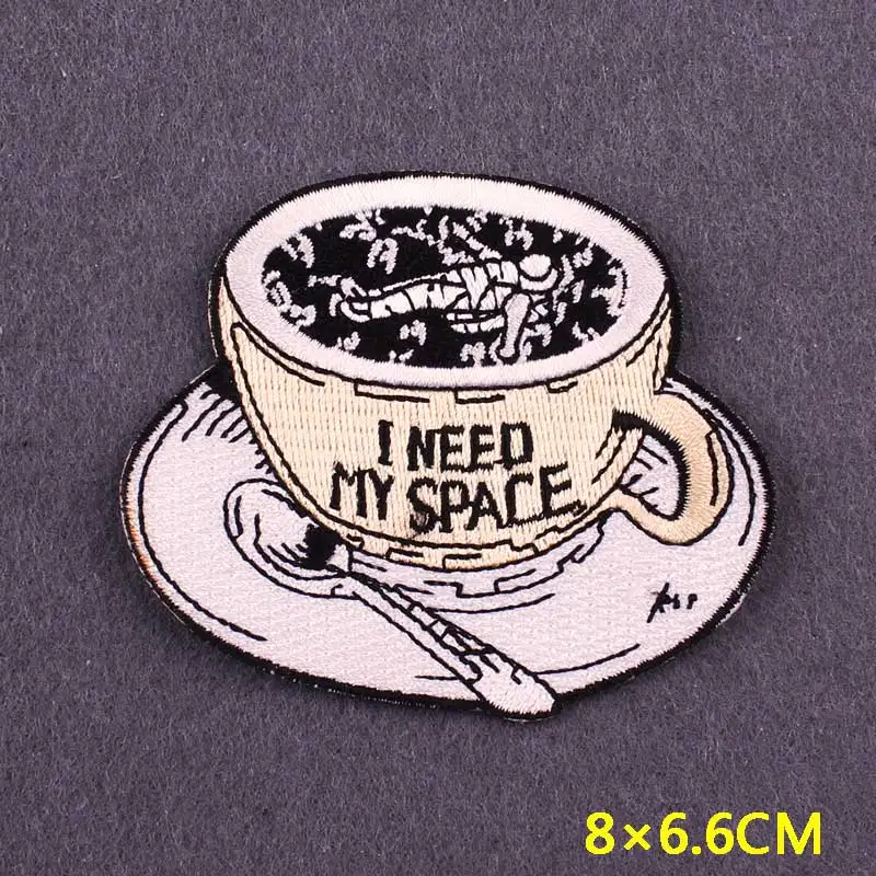 Нашивка С Вышивкой инопланетянин нашивка с НЛО термоклейкие нашивки на одежду